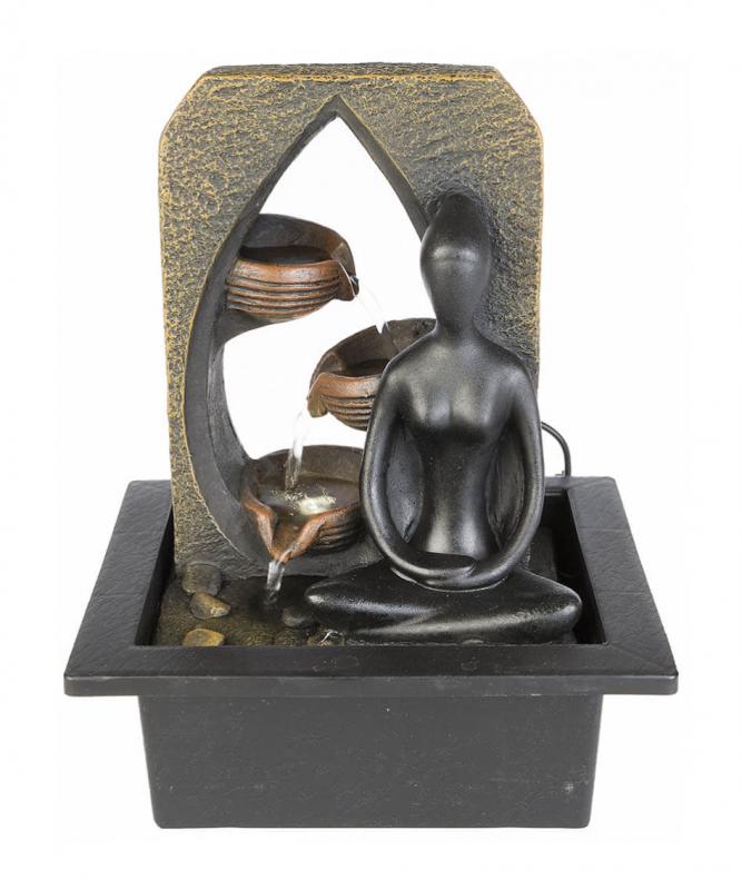 Inomhusfontän Yoga 25cm LED