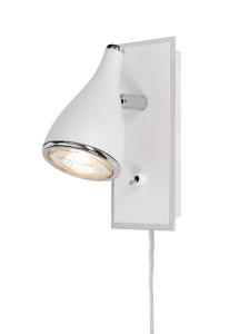 POLLUX Väggspot Vit/Krom