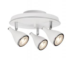 POLLUX Takspot Rund 3L 25cm Vit/Krom