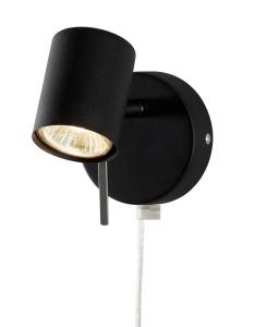 ALPHA Väggspot 13cm Svart