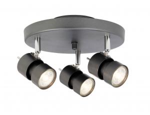 ALUMINATI Takspot Rund 3L 23,5cm Grafitgrå