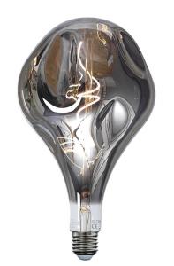 E27 3-Stegs Dimbar Deco165 4W 2100K 90lm Smoke LED-Lampa