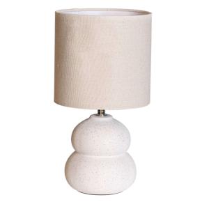 LUCIE Bordslampa 31cm Vit/Natur skärm