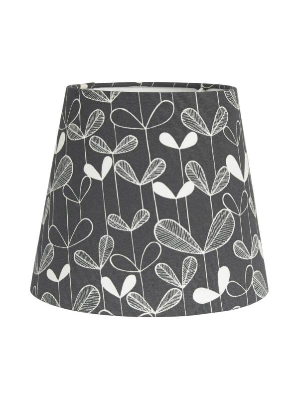 MIA Lampskärm 17/13cm Mönstrad Sapling Svart