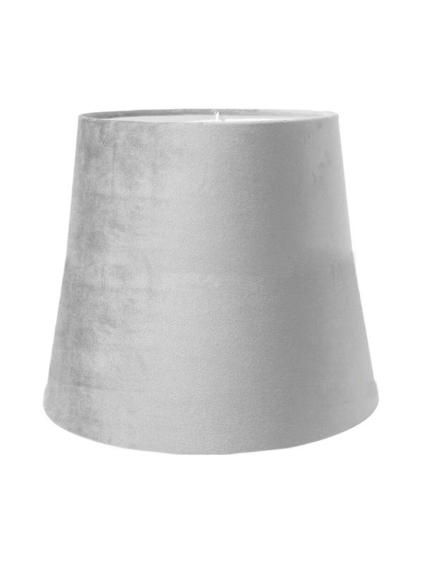 MIA Lampskärm 20/14cm Sammet Ljusgrå