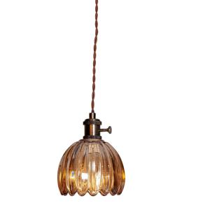 Nora Fönsterlampa 12cm Antikmässing/Amber