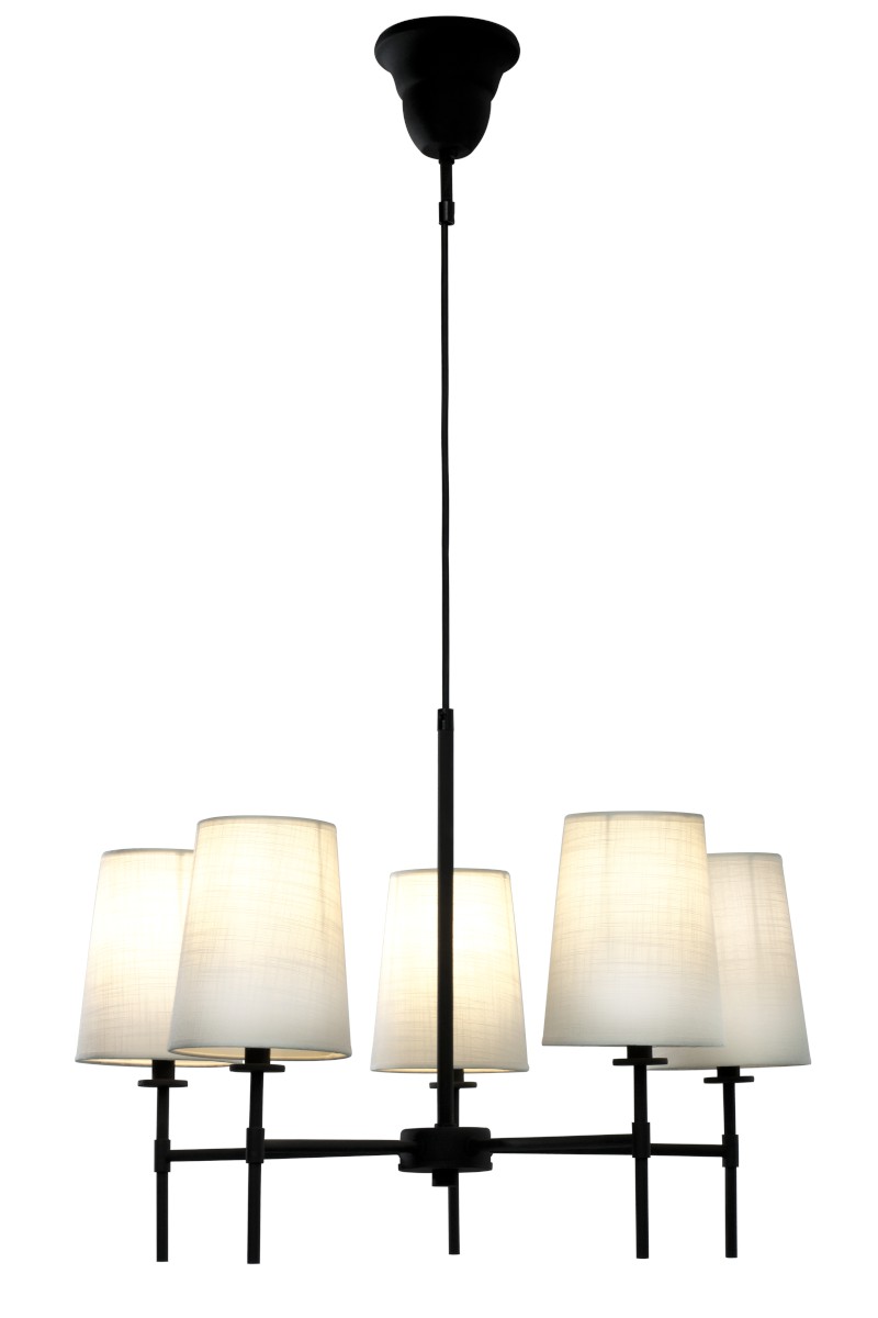 VERBIER Taklampa 5L 58cm Svart/Vit