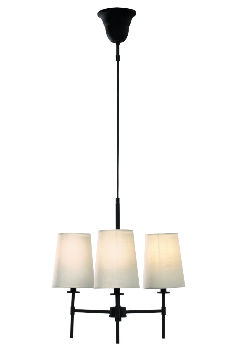 VERBIER Taklampa 3L 41cm Svart/Vit