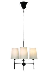 VERBIER Taklampa 3L 41cm Svart/Vit