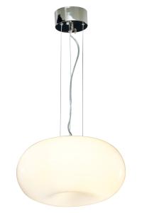 MANET Taklampa 37cm Vit/Krom