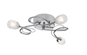 ROSE Plafond 51cm Krom/Frostat glas