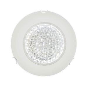 CLUSTER LED-Plafond Rund 30cm Frostad/Kristall
