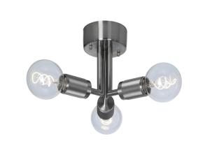 RILLE Taklampa 3L 27,5cm Borstad krom