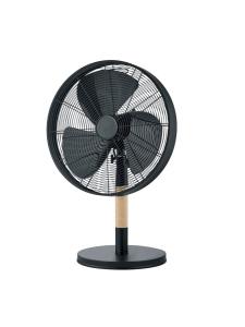 VIKING Bordsfläkt 57cm Mattsvart/Trä