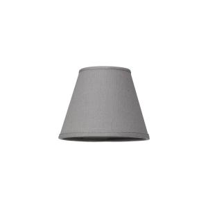 LAMPSKÄRM Linne Klotfäste 8/14cm Grå