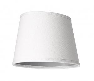 LAMPSKÄRM Linne Ringfäste Oval Vit 20cm