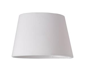 SAMMET Lampskärm 15/20,5cm Oval Vit sammet