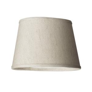 HERRINGBONE Lampskärm 15/20,5cm Oval Beige bomull