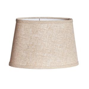 LAMPSKÄRM Linne Ringfäste Oval 25cm Beige