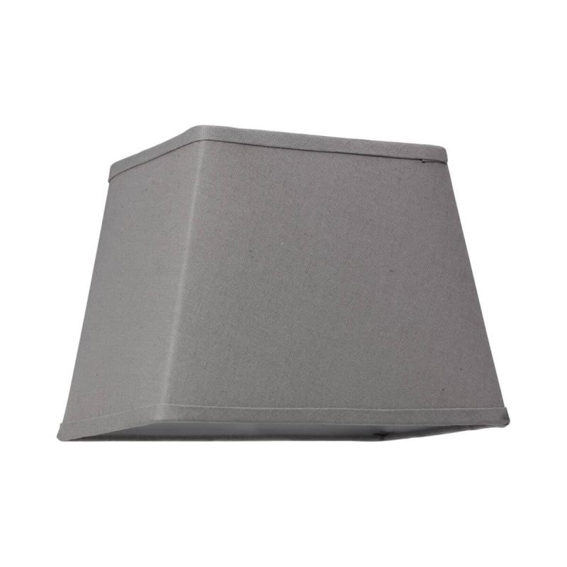 LAMPSKÄRM Linne Ringfäste 16/23,5cm Grå