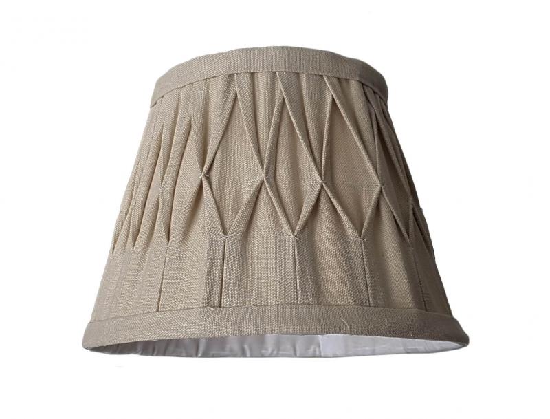 LAMPSKÄRM Veckad Klotfäste Beige 20cm