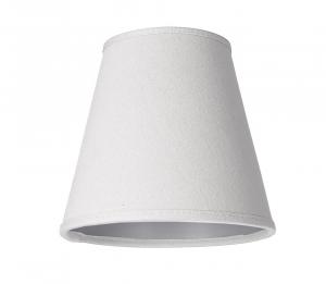 LAMPSKÄRM Linne Klotfäste Vit 17cm