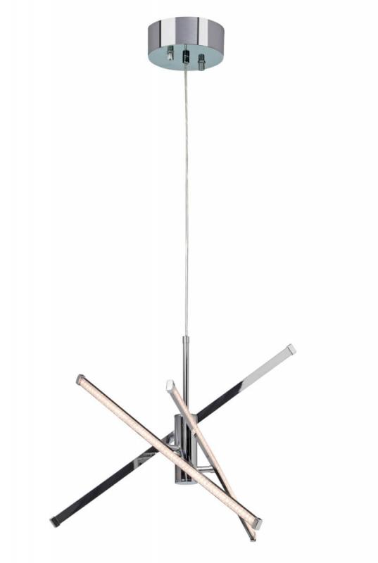 STRAZZA LED Takpendel Stepdim 62cm Krom/Silikon/Glitter