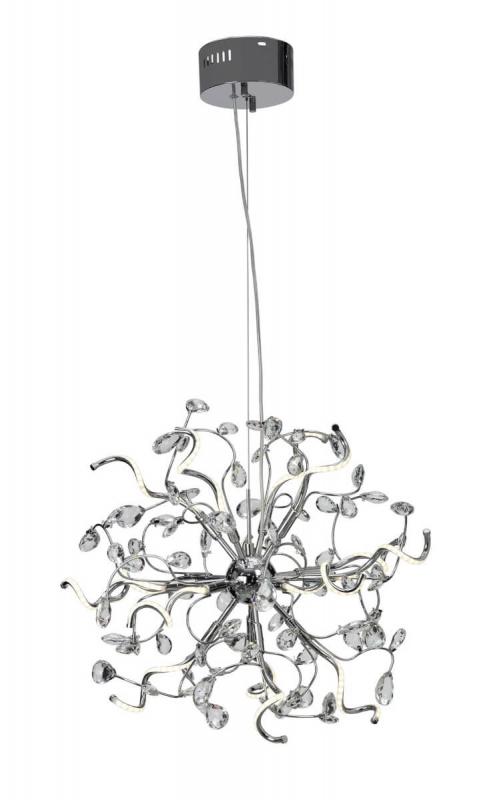 MAESTRO Takpendel LED 60cm Krom/Kristall
