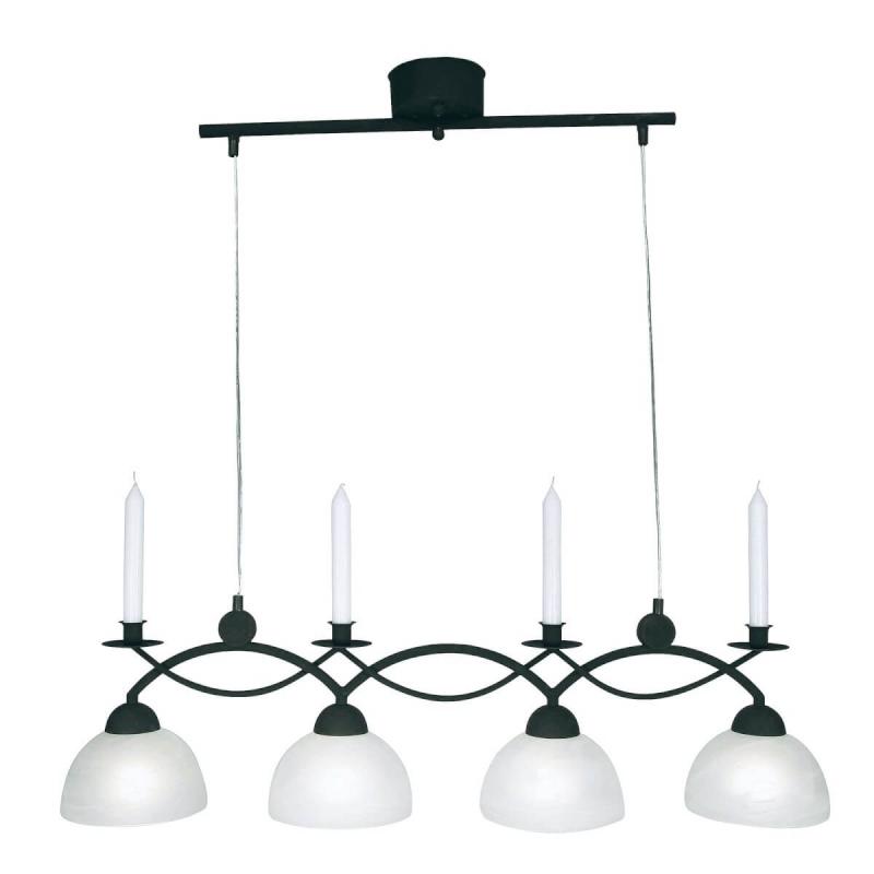 FLORENS Takpendel 89cm Antiksvart/Murano glas