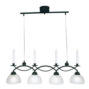 FLORENS Takpendel 89cm Antiksvart/Murano glas