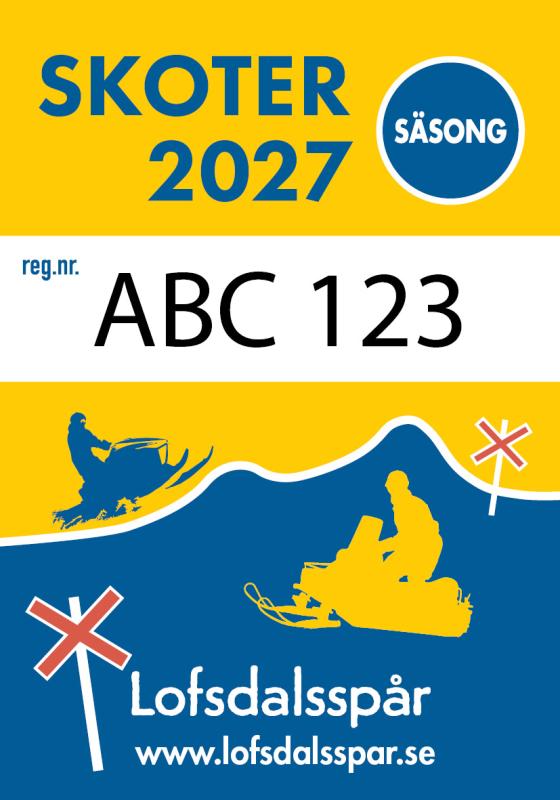 Ledmärke skoter säsong 2027