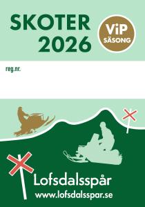 VIP Ledmärke skoter säsong 2026
