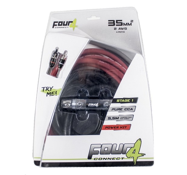 KABELKIT 35 Mm REN35KIT - Set Cablaggio Per Amplificatore Auto HiFi