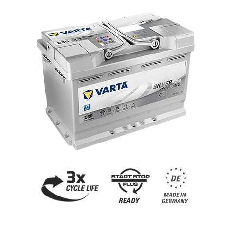 Silver Dynamic AGM 760A 70Ah, startbatteri