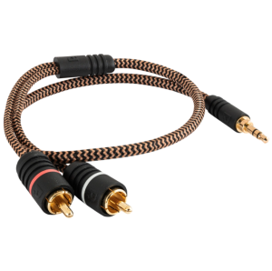 3.5mm-2x RCA-hane, 0.5 meter