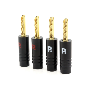 Banankontakt med metallhölje, 4-pack