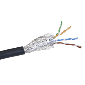 Cat 6 Kabel 100m svart