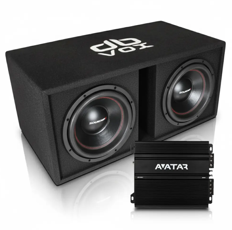 2x12" Soundmax SX-FX12.D4 dBVox låda Ampkit