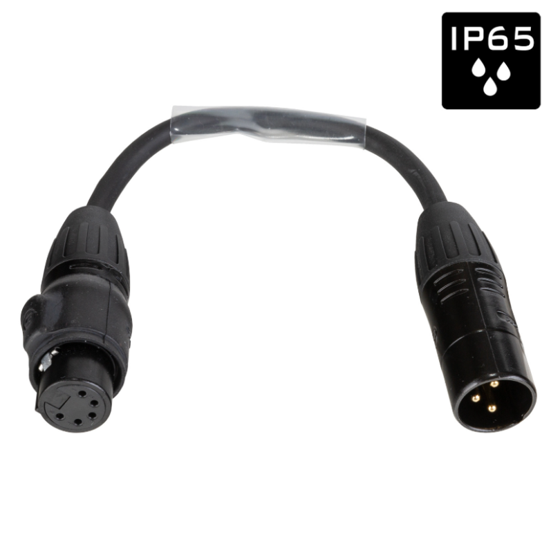 DMX Adapter 3 Polig hane > 5 polig hona