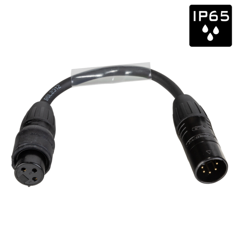 DMX Adapter 5 Polig hane > 3 polig hona