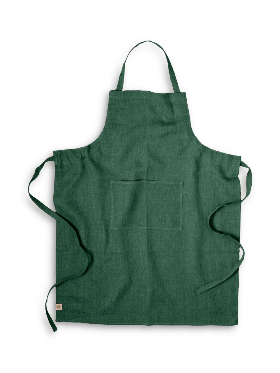 【vintage】50s green cotton apron Classic Apron Green | Lovely Linen