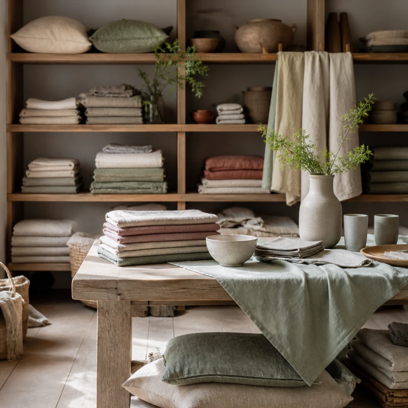 Lovely Linen i en butiksmiljö
