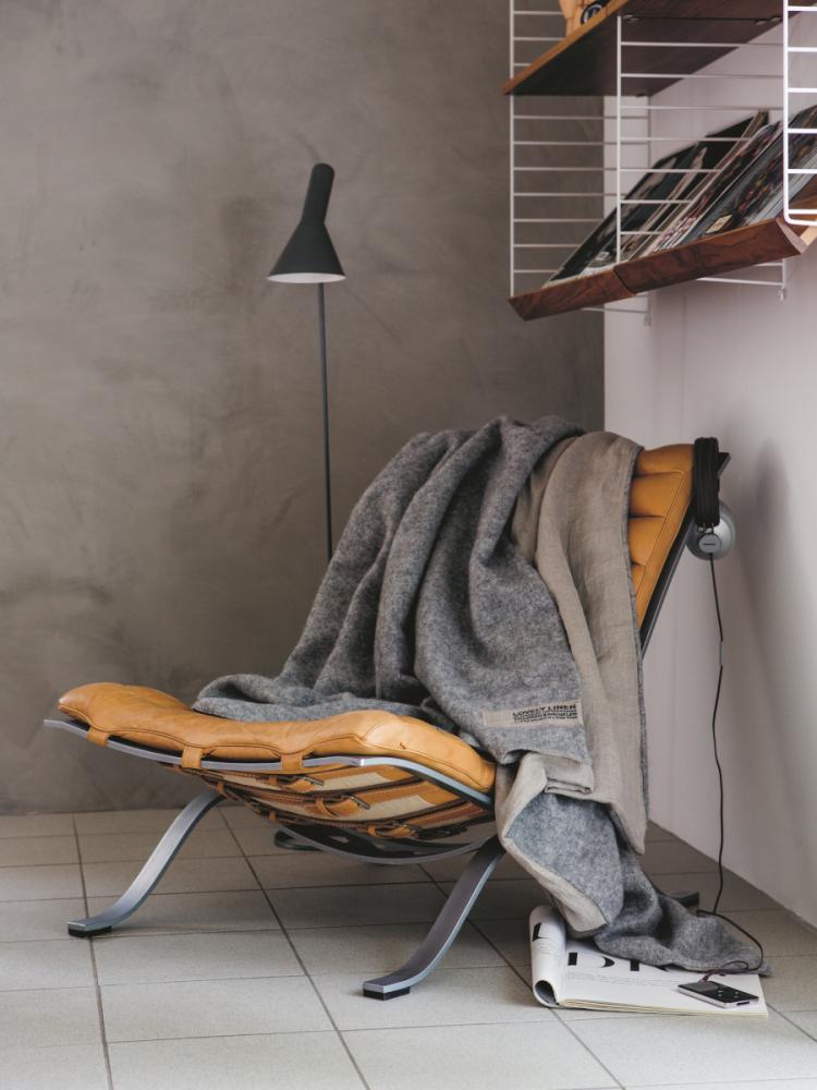 DOUBLE BLANKET Natural Beige & Grey