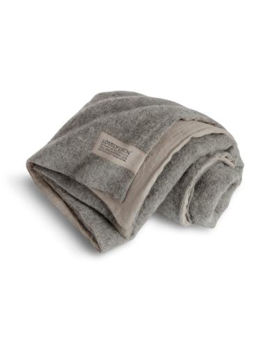 DOUBLE BLANKET Natural Beige & Grey
