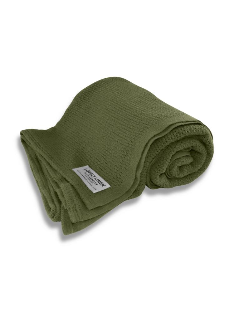 COTTON BLANKET Jeep Green