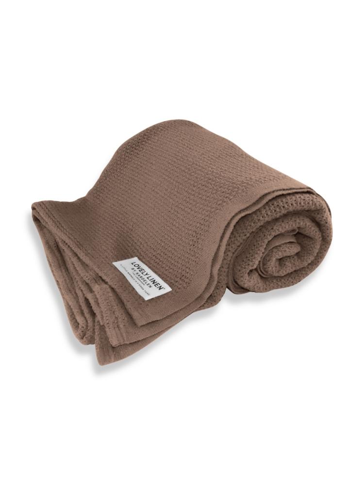COTTON BLANKET Chocolate