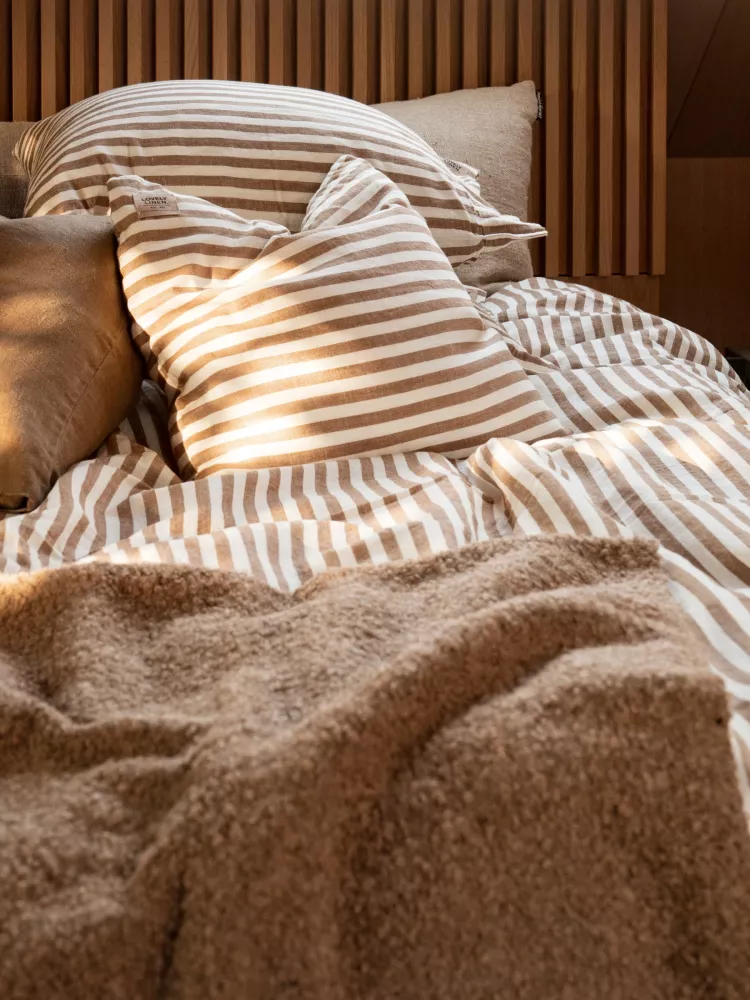 MISTY DUVET COVER Edge Almond