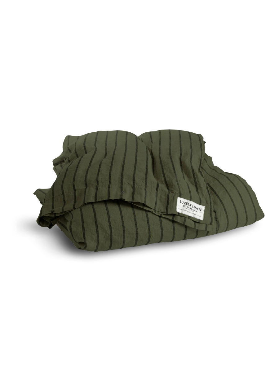 MISTY DUVET COVER Stripe Forest