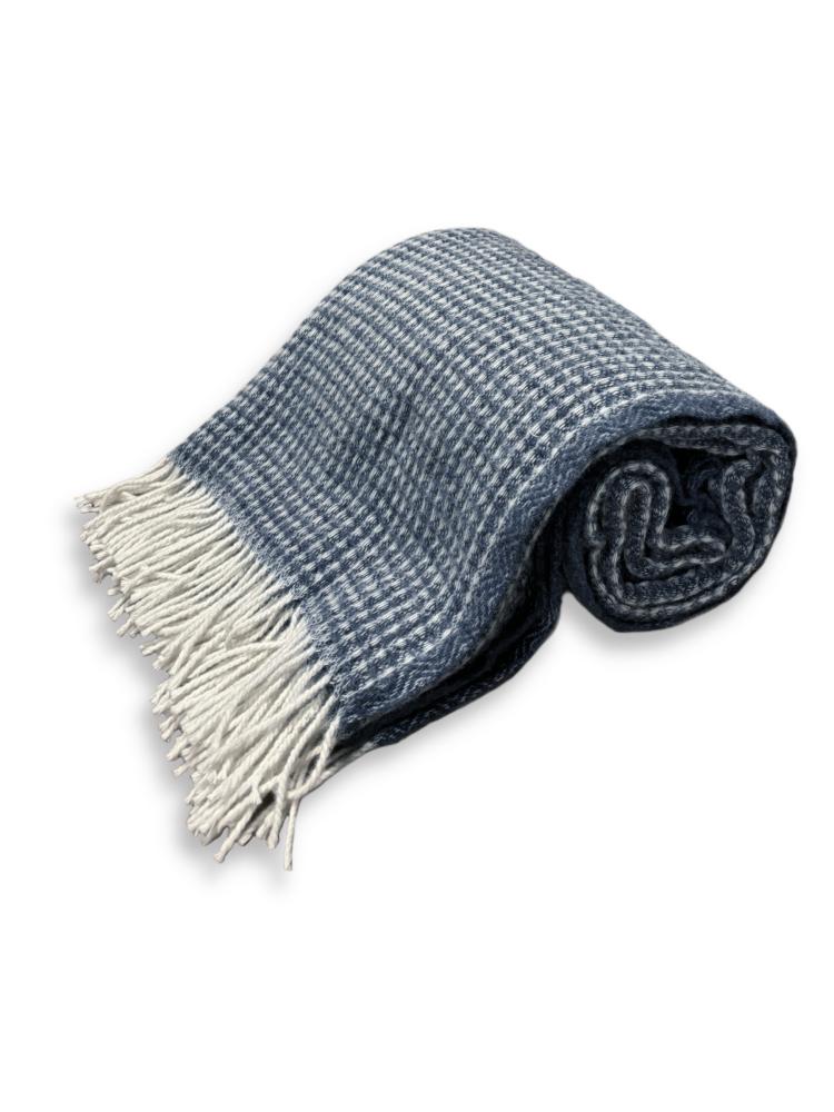 WOOL BLANKET Blue