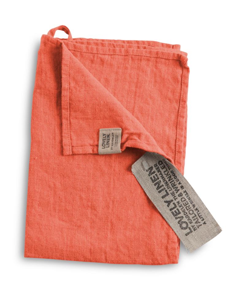 LOVELY GUEST TOWEL Peach